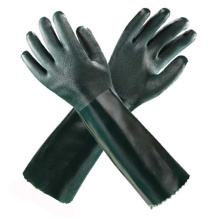 Green Long PVC Safety Gloves